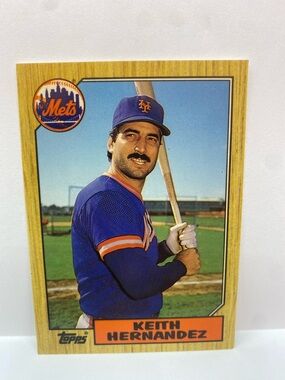 1987 Topps Keith Hernandez Mets Tiffany Collectors Edition #595 (086)